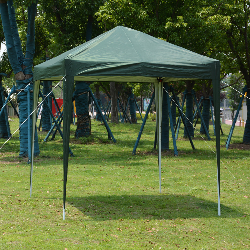 Green Waterproof Folding Tent - 2x2m for Outdoor Events