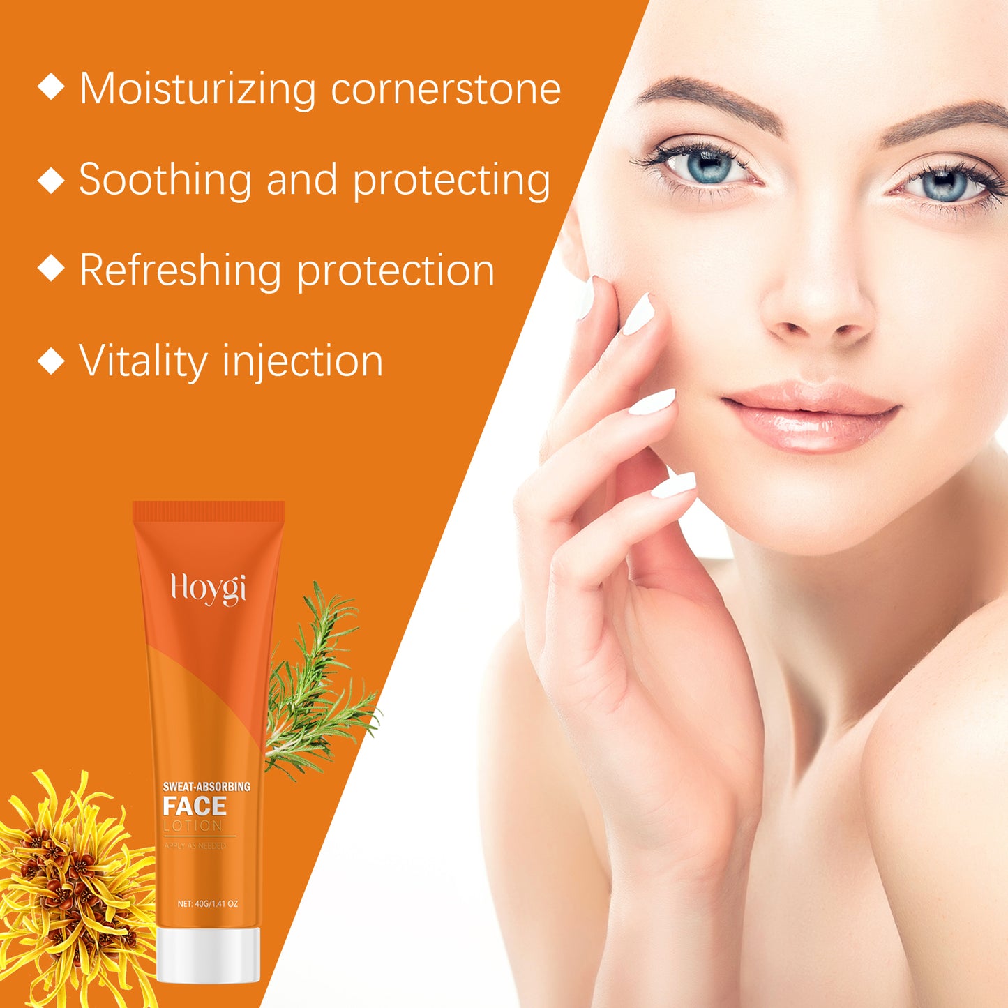 Moisturizing Anti-Sweat Facial Lotion for Pore Tightening & Oil Control