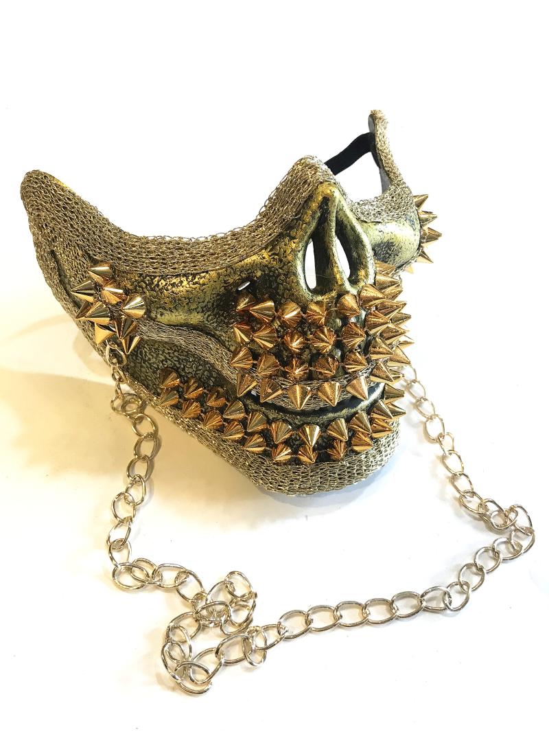Skull Punk Rivets Performance Mask – Multiple Colors