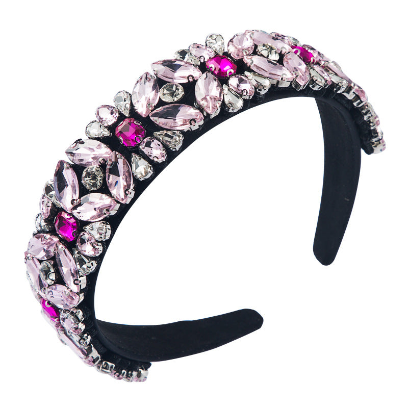 Wide-Brimmed Floral Headband for Hair Accessories - All Colors