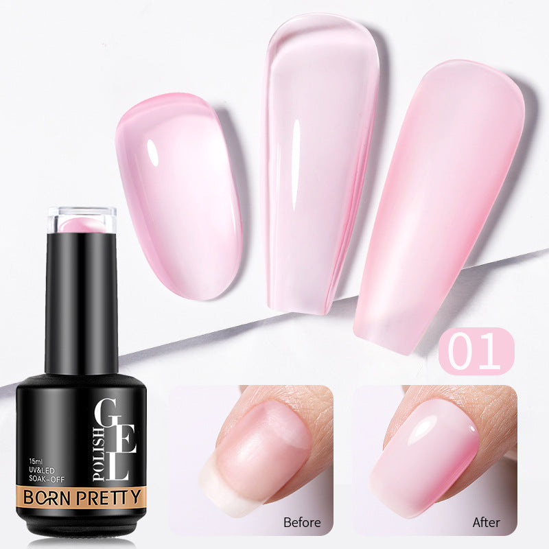 Transparent Gel Nail Powder - Phototherapy Adhesive