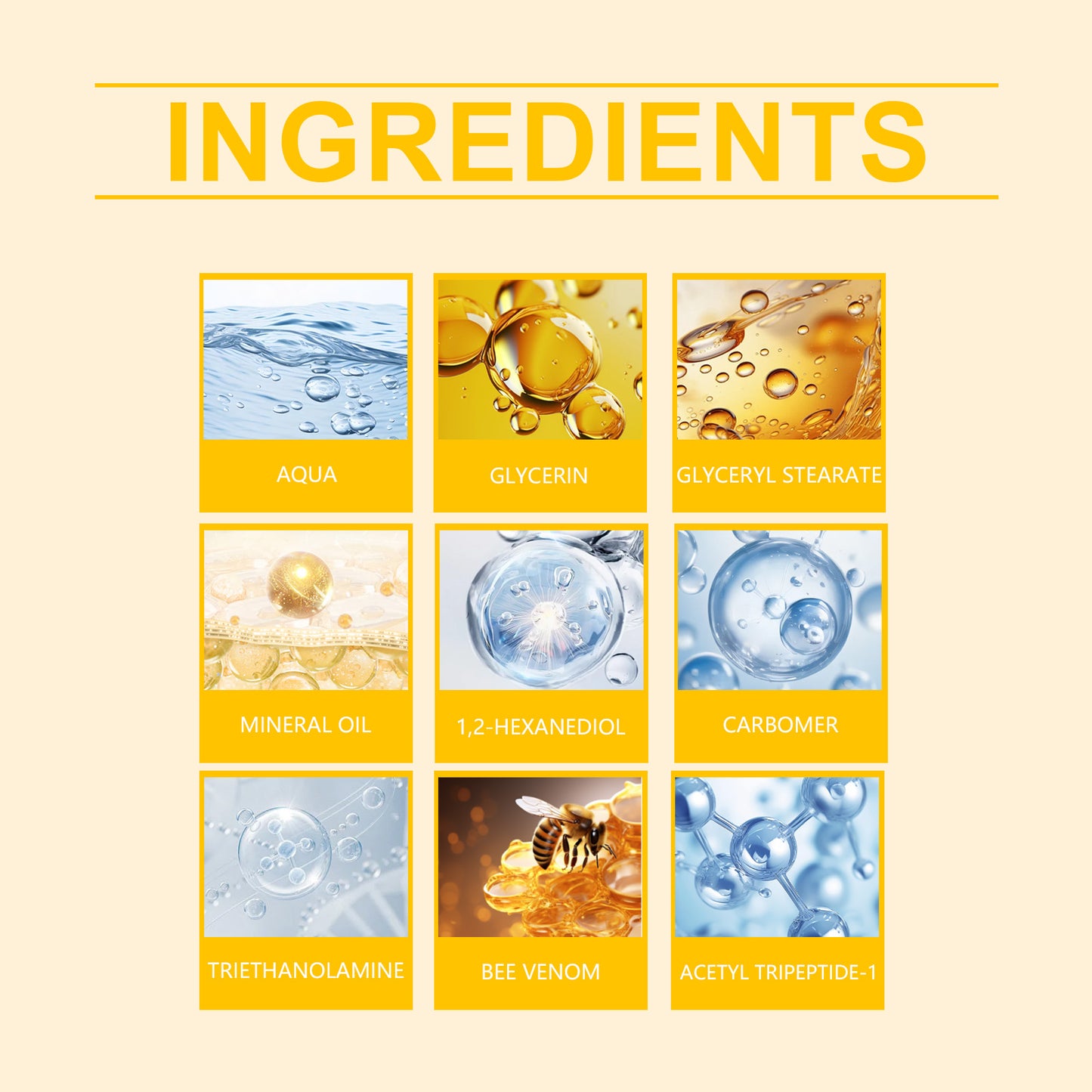 Anti-Aging Bee Venom Body Cream - Moisturizing Facial & Body Skin Care