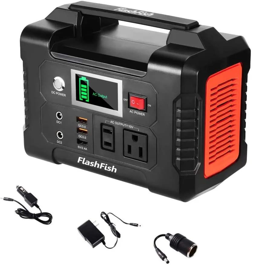 200W Portable Power Station - 40800mAh Solar Generator with AC, DC & USB Ports