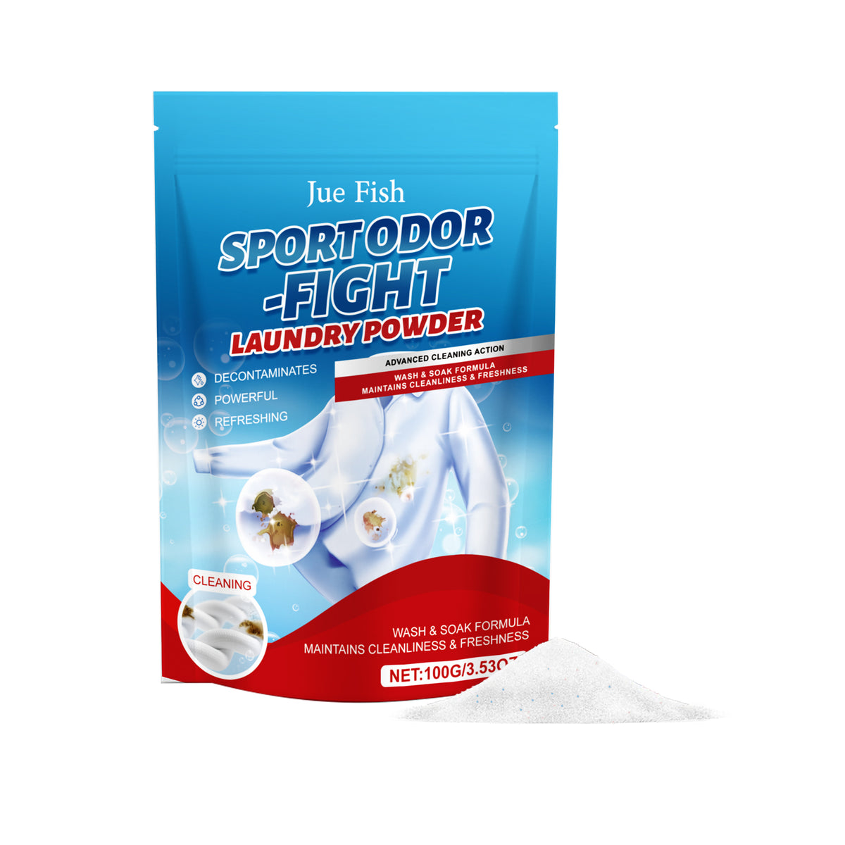 Clothing Stain Remover Powder 100g - Fabric & Garment Cleaner