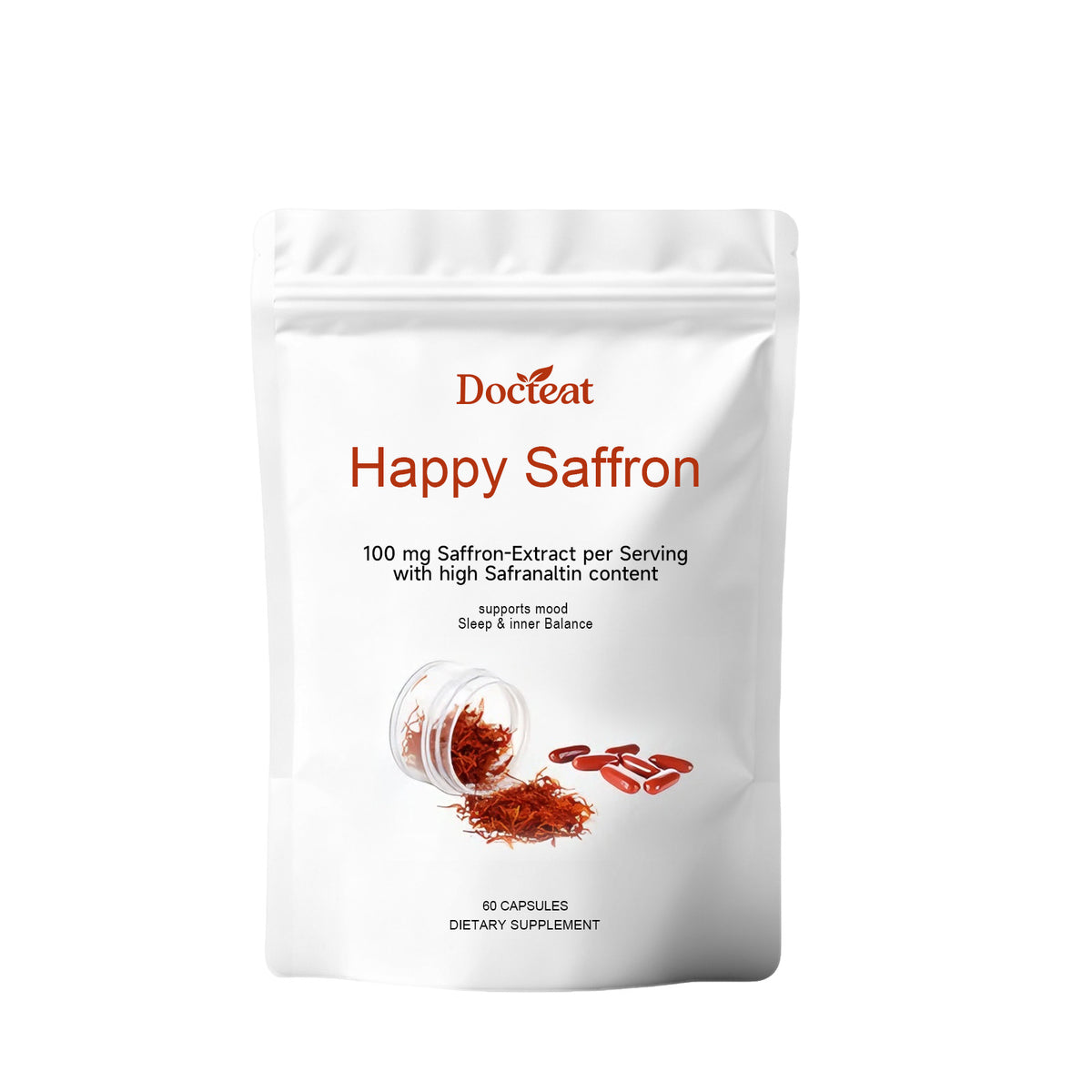 Saffron Extract Capsules 60-Count
