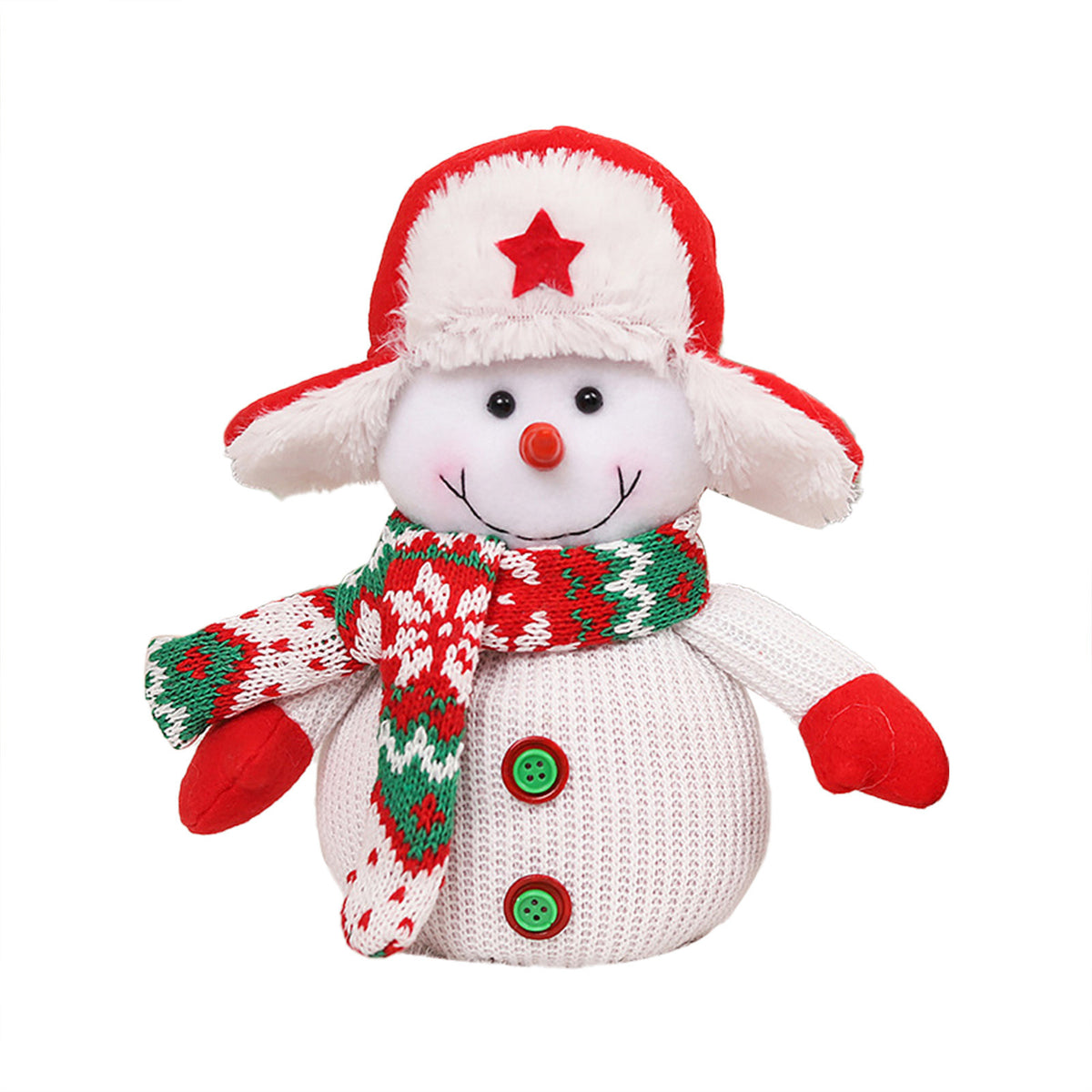 Christmas Plush Doll Puff Bag - Holiday Decor Storage Box