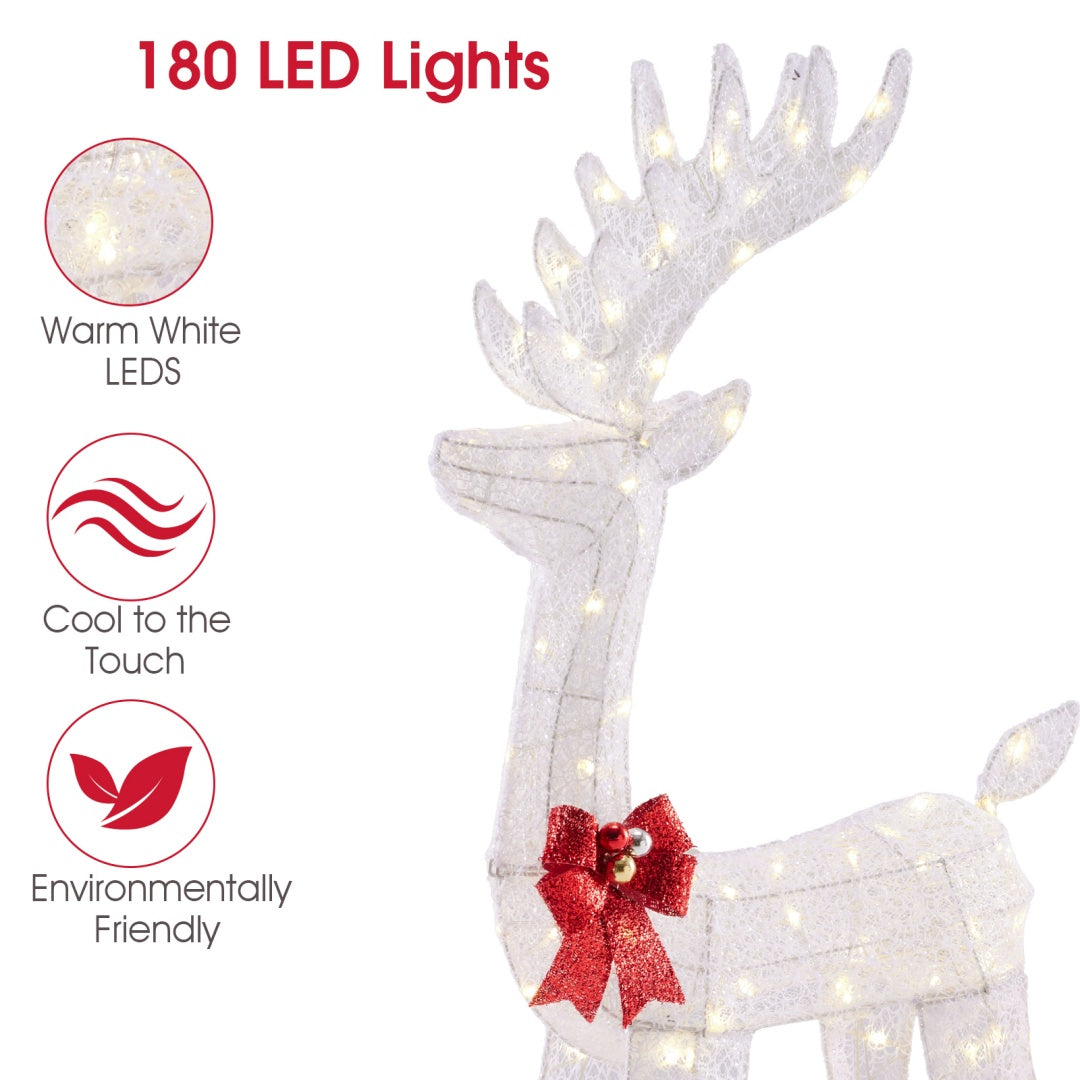 Christmas Outdoor Deer Decoration with LED Lights