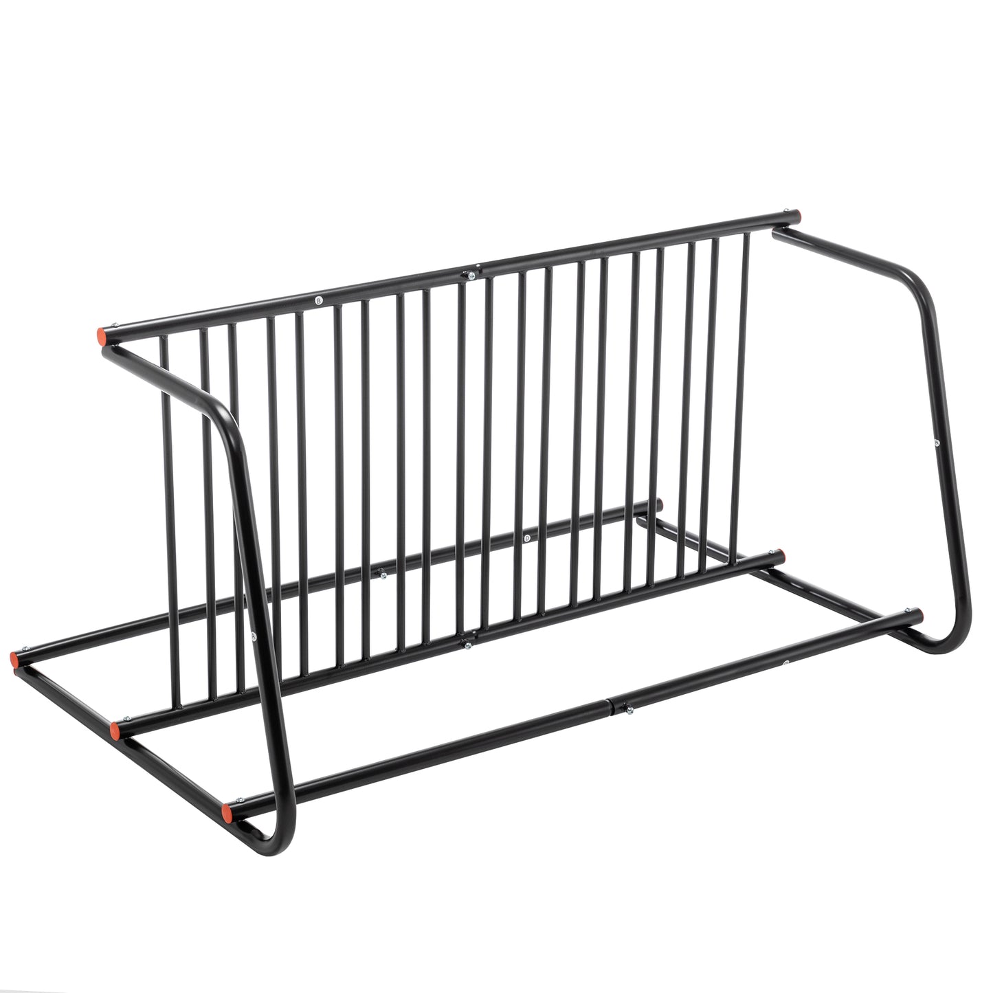 Heavy-Duty Outdoor Bike Rack - Freestanding Steel Storage Stand for 10 Bikes
