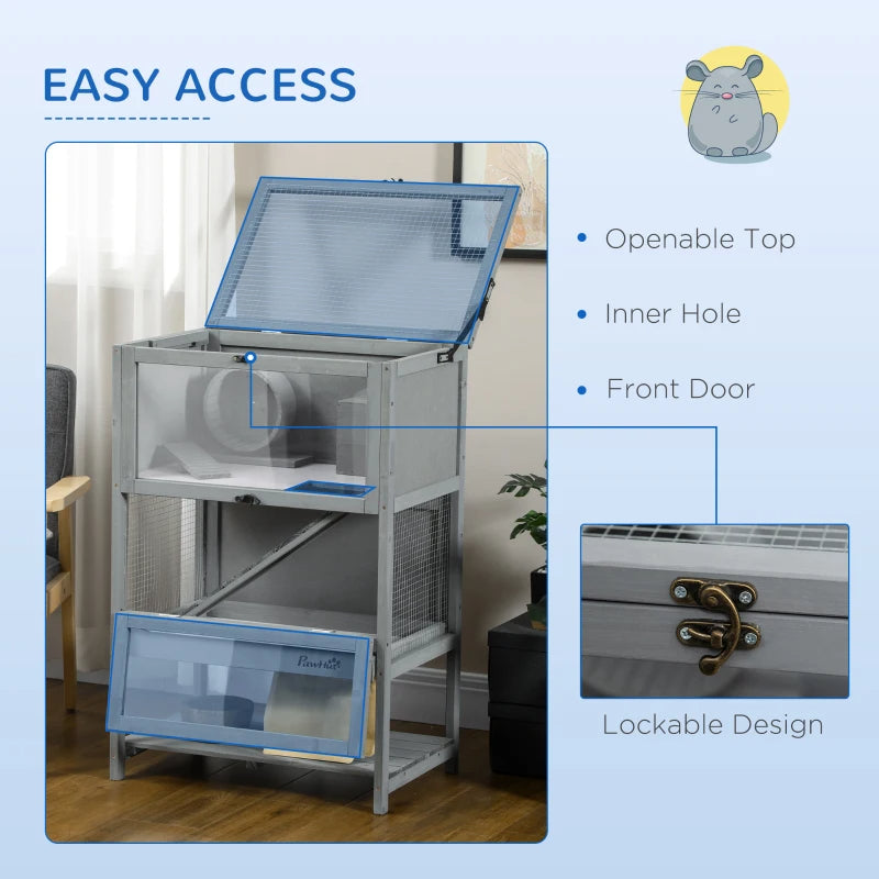 5-Tier Hamster Cage with Openable Roof Small Animal Habitat