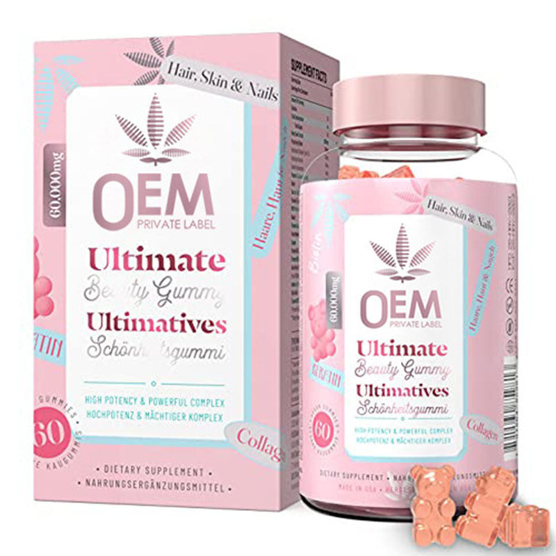 Hair Jelly Vitamin Tablets - Biotin Collagen Supplements