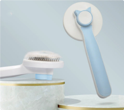 Pet Cat Comb for Grooming - Hair Remover & Detangler in Multiple Colors