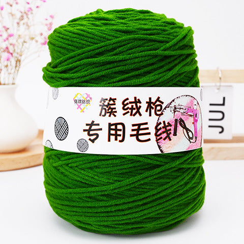 Handmade Wool Tufting Yarn for DIY Carpet Crafting – Long-Staple Cotton Wool