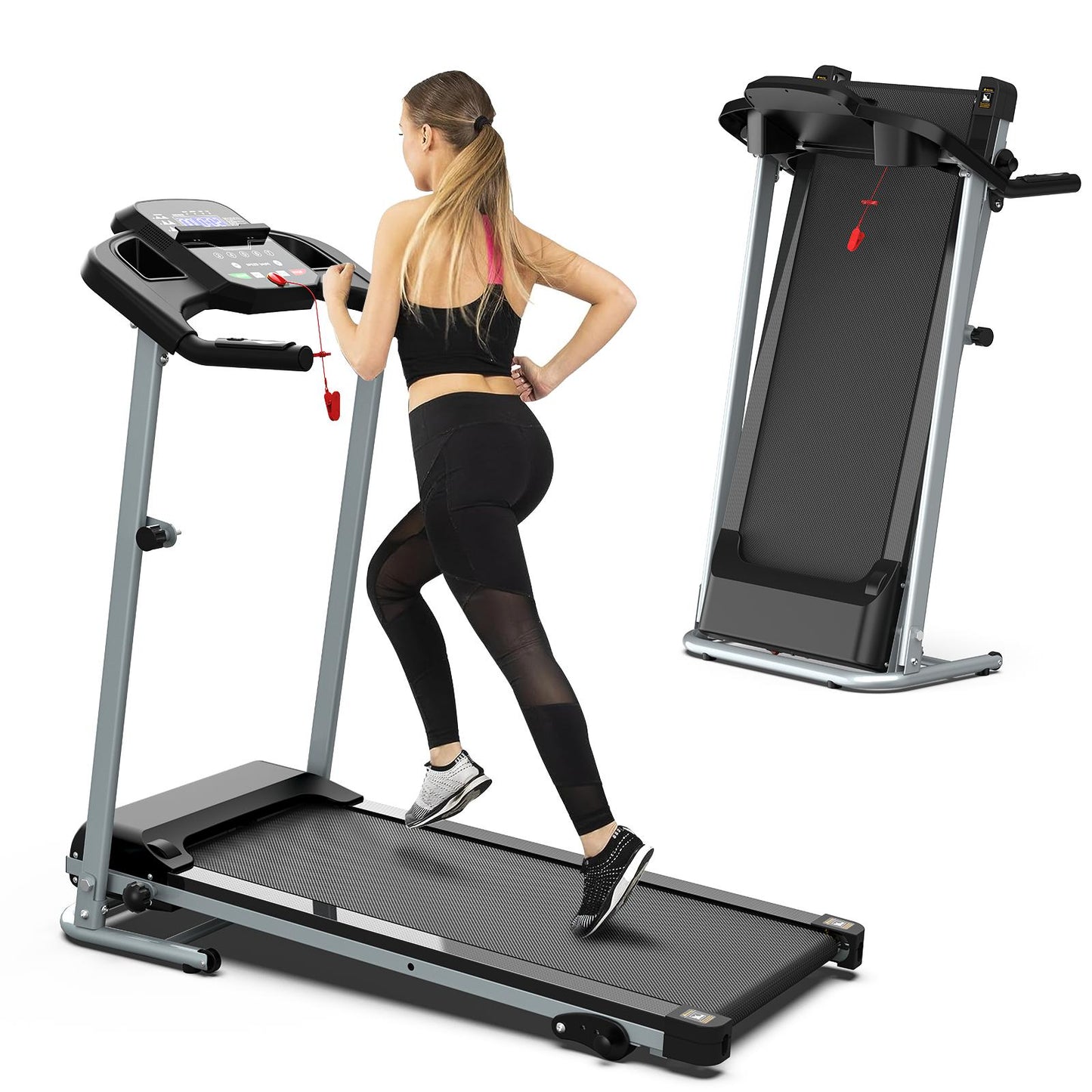 Foldable Home Treadmill - Shock-Absorbing & Non-Slip Design