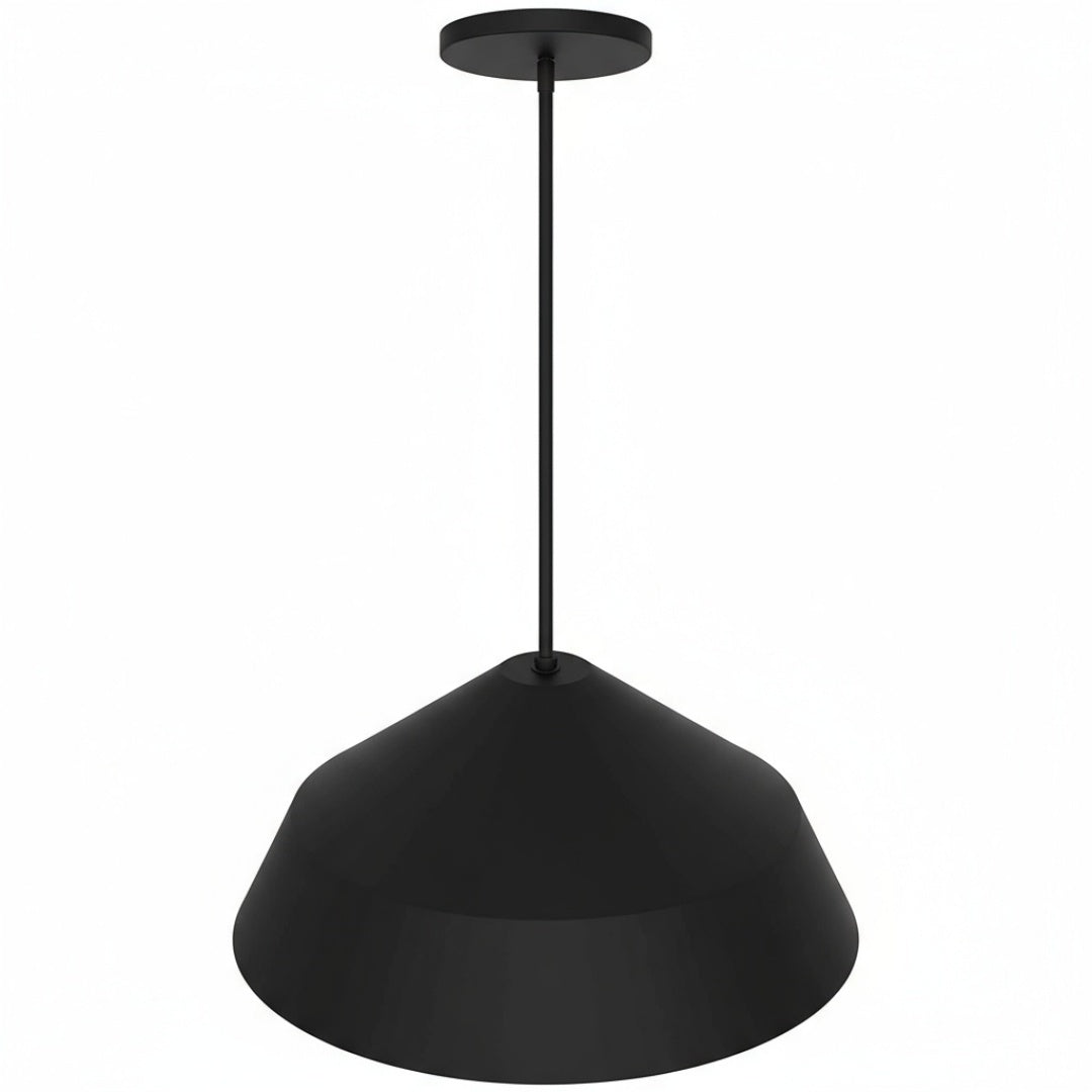 22-Inch Integrated LED Black Pendant Light Fixture