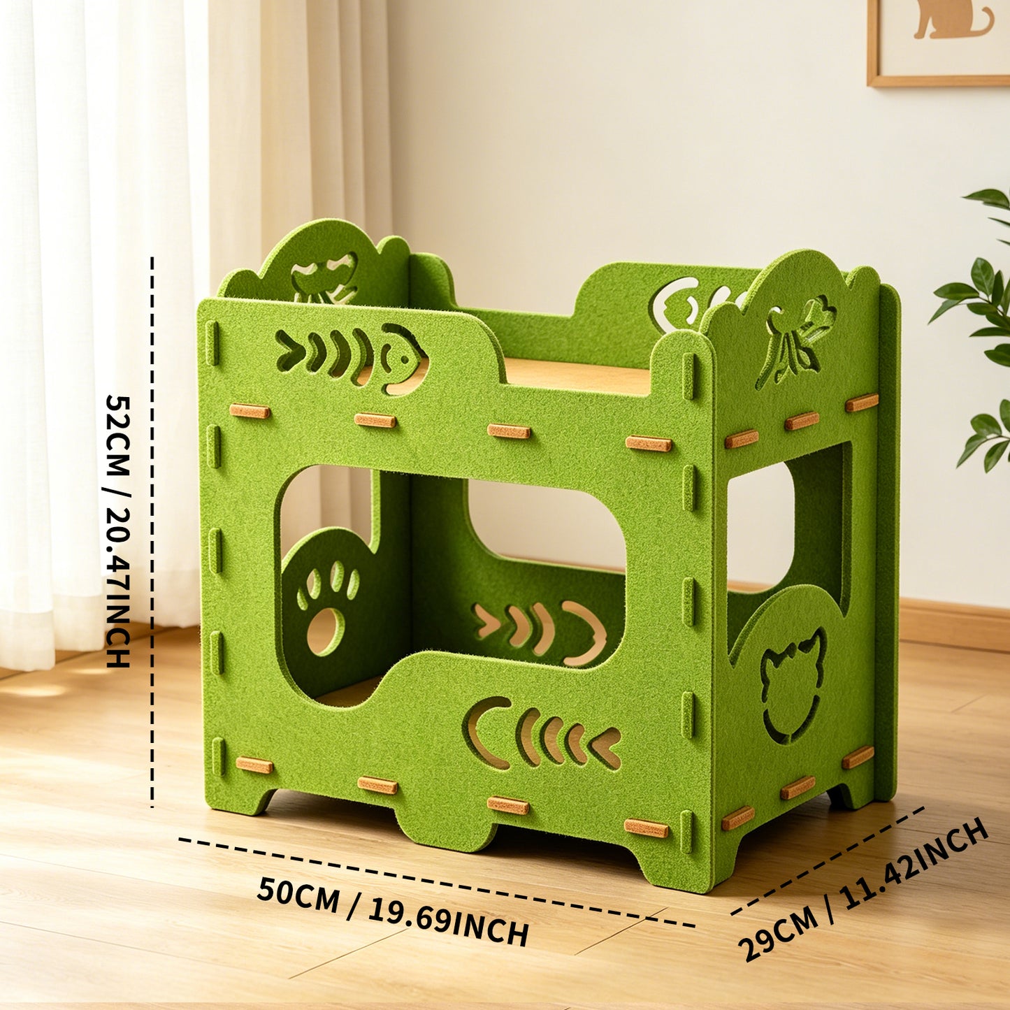 Double Cat Bed - Self Pickup Pet House for Cats & Pets
