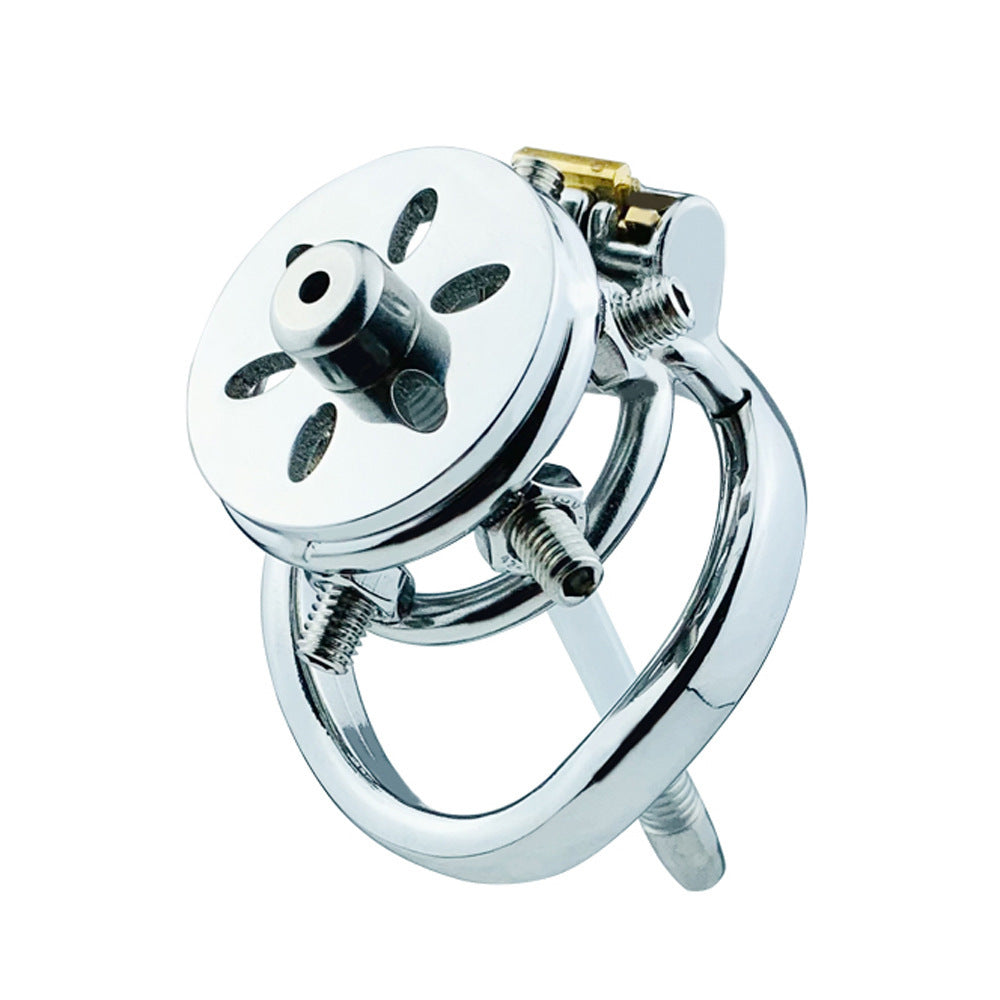 Stainless Steel Chastity Lock with Anti-Escape Features - Multiple Sizes