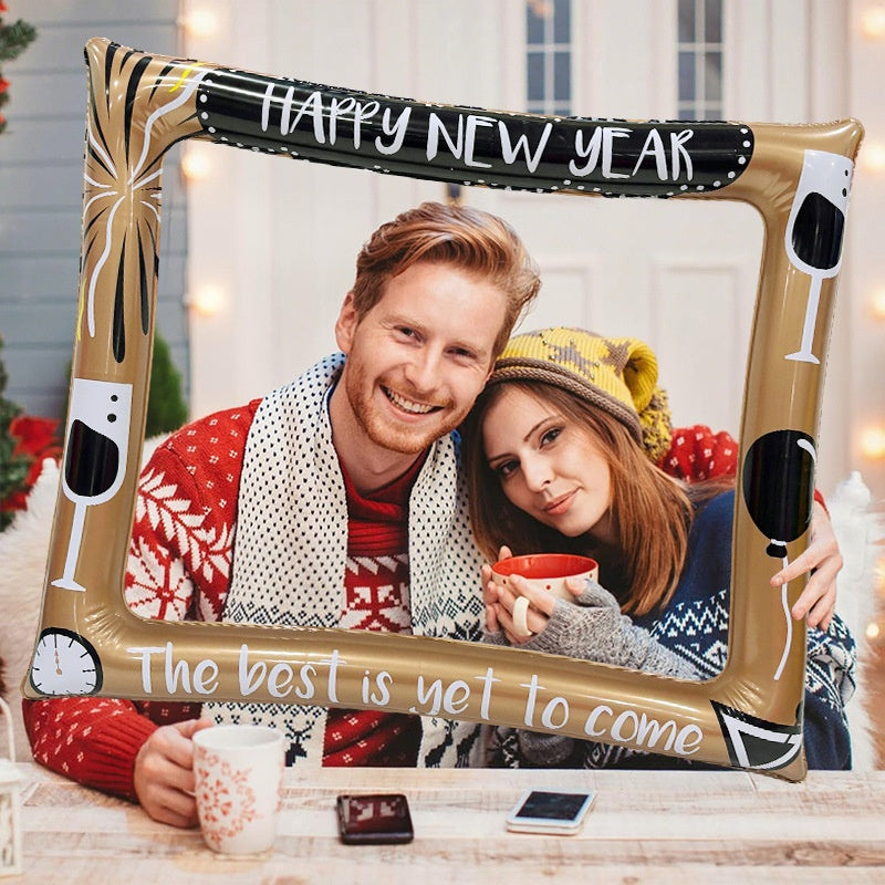 Christmas Inflatable Photo Frame - Creative Holiday Photo Prop