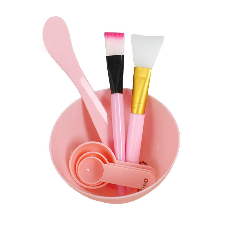 7-Piece Facial Mask Tool Set - Silicone Brush, Spatula, Bowl & More