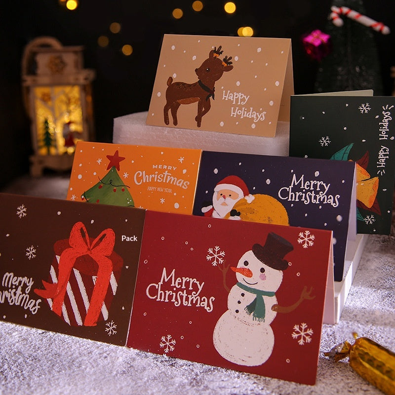 Holiday Gift-Wrapping Cards for Christmas - Assorted Styles, Pack of 6