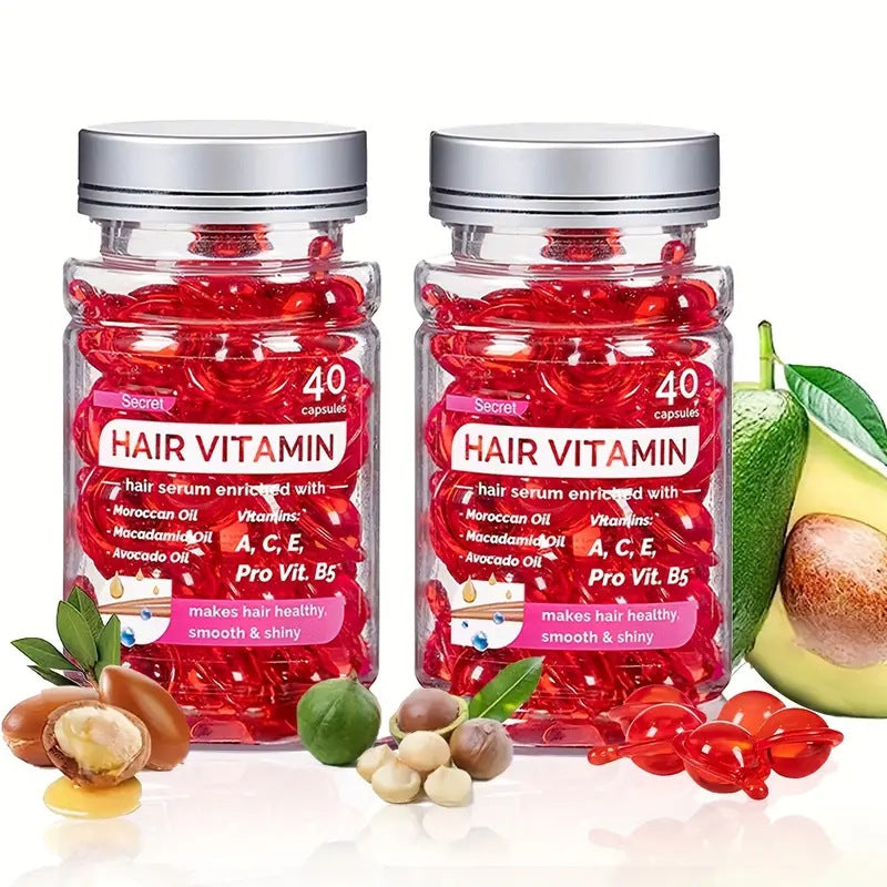 Hair Treatment Serum Capsules with Argan, Macadamia & Avocado Oil