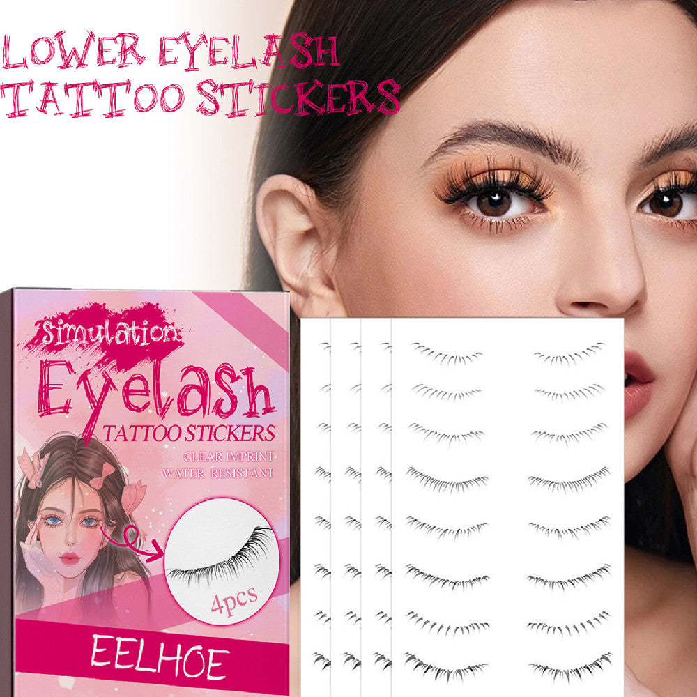 Personalized Eyelash Stickers Set - 4PCS Cosmetic Lash Accessories