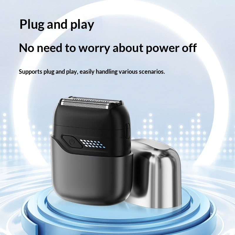 Rechargeable Electric Body Shaver - 90min Runtime, Waterproof, Gray