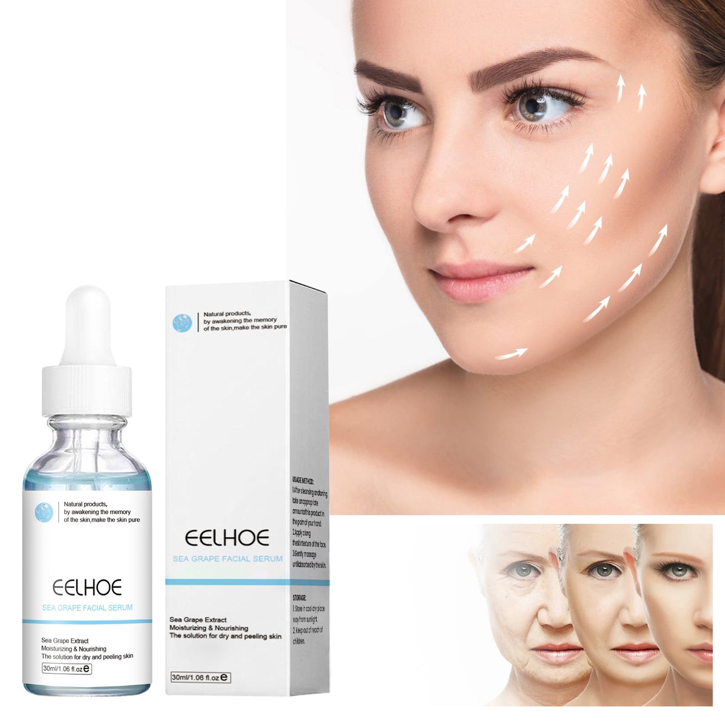Sea Grape Facial Essence - Pore Tightening and Anti-Aging Skin Serum