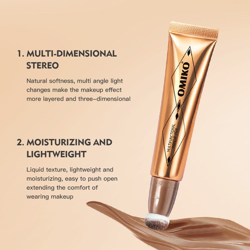 Multifunctional Glitter Liquid Makeup Pen - Thin Contouring & Highlighting