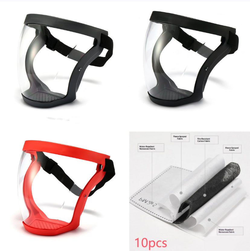 Transparent Face Shield Anti-Oil Dust-Proof Goggles for Safety and Protection