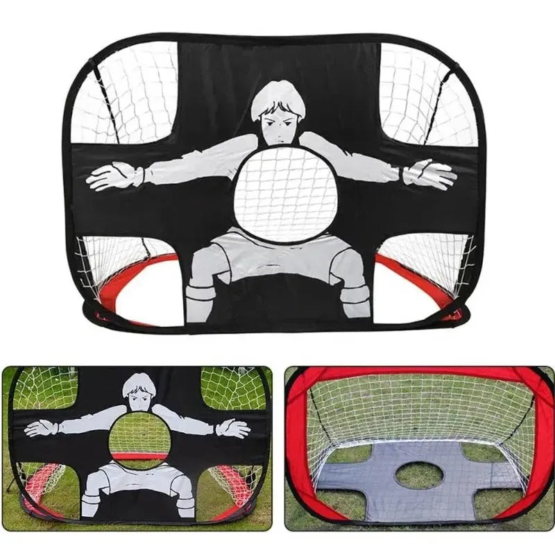 Foldable Pop-Up Soccer Goal Net for Outdoor Sports - Portable Mini Football Goal