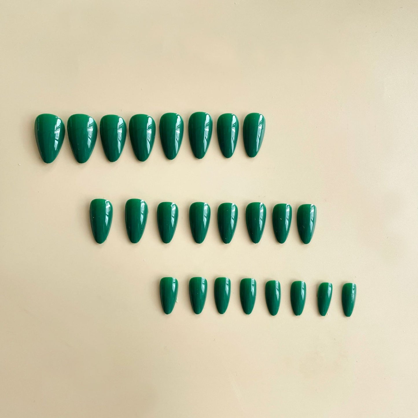 Green Nail Stickers Armor Set for Nail Art - Summer Solid Color