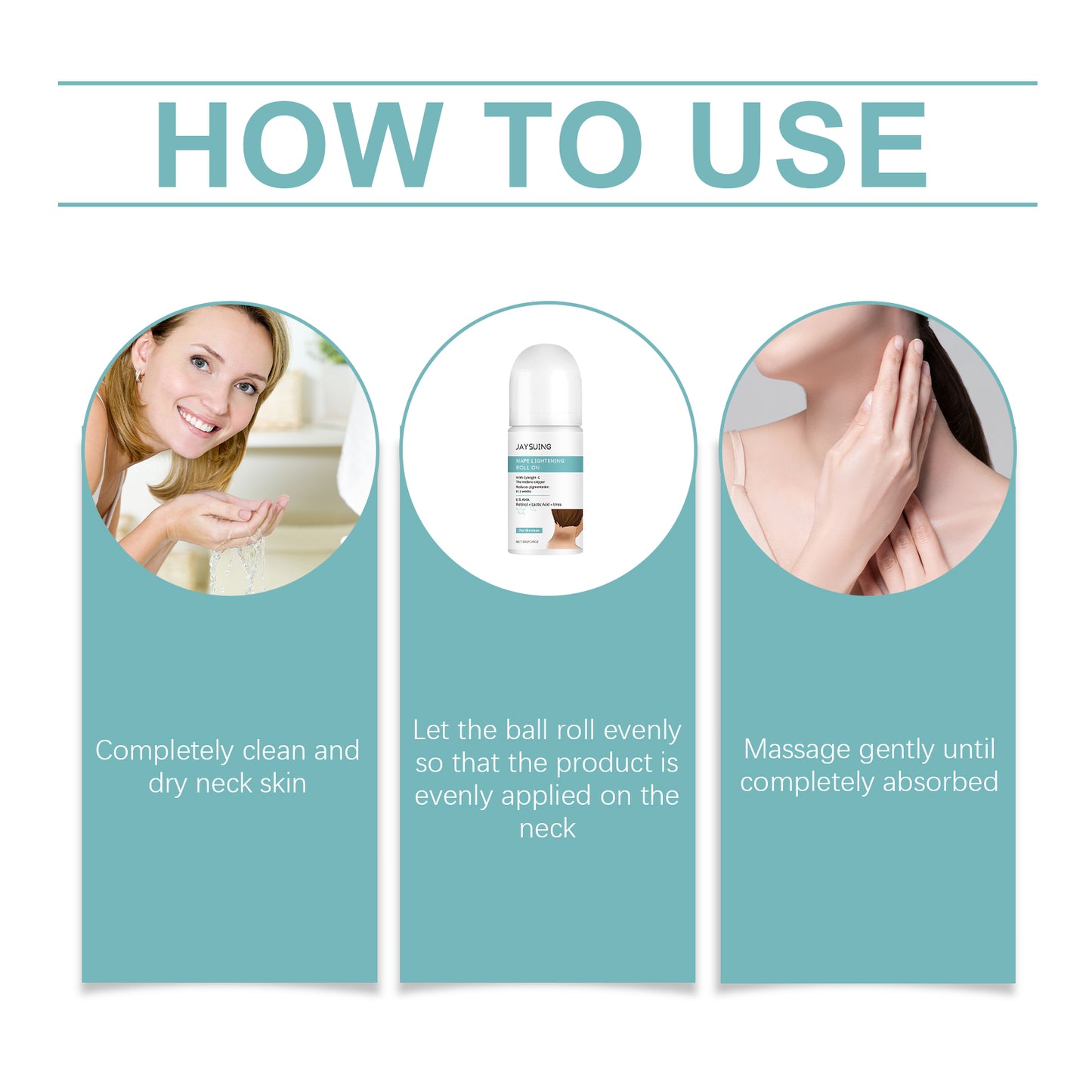 Moisturizing Neck Care Massage Ball with Urea & Rainbow Algae Extract
