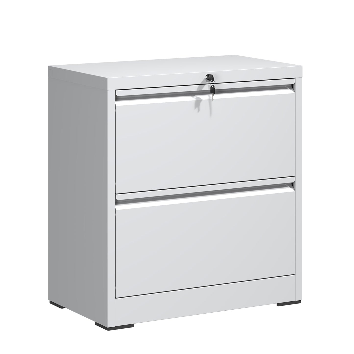 2 Drawer Lateral File Cabinet With Lock, Metal Filing For Home