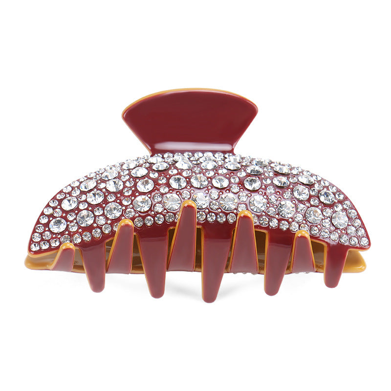 Vintage Rhinestone Cellulose Acetate Barrettes