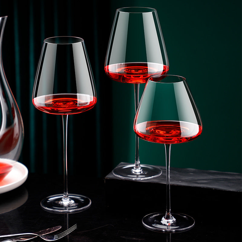 Crystal Red Wine Goblet Set 750ml Nordic Style Glassware - 2 Pieces