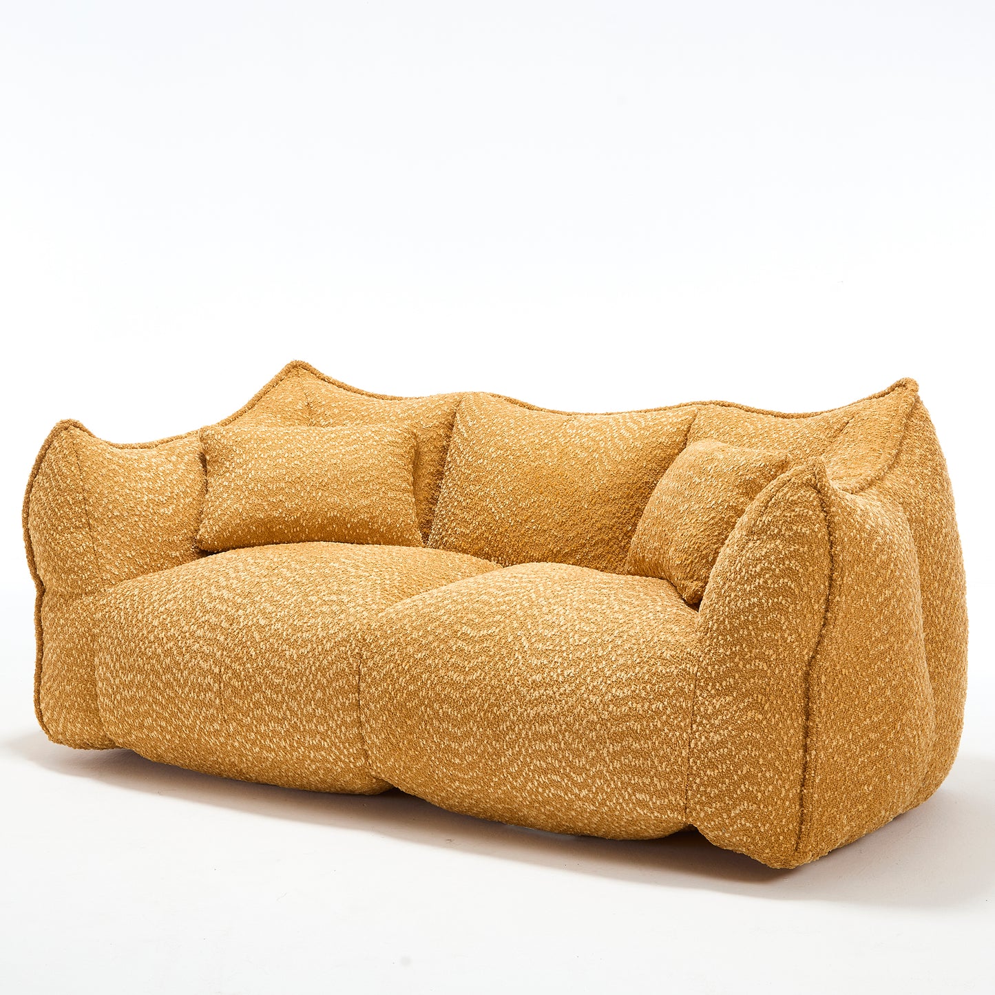 Yellow Beanbag Chair with Foam Core for Comfort & Relaxation