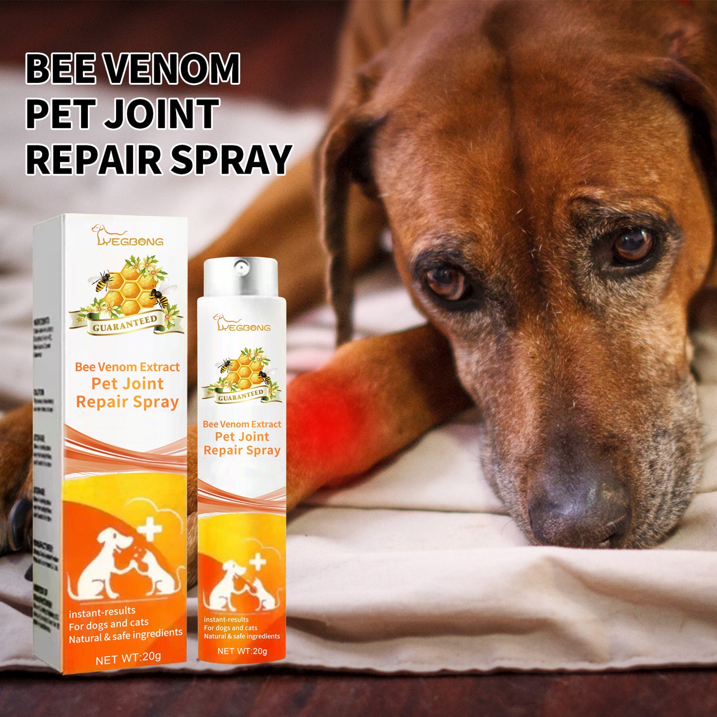 Pet Joint Support Spray for Dogs & Cats - Natural Relief & Mobility Aid