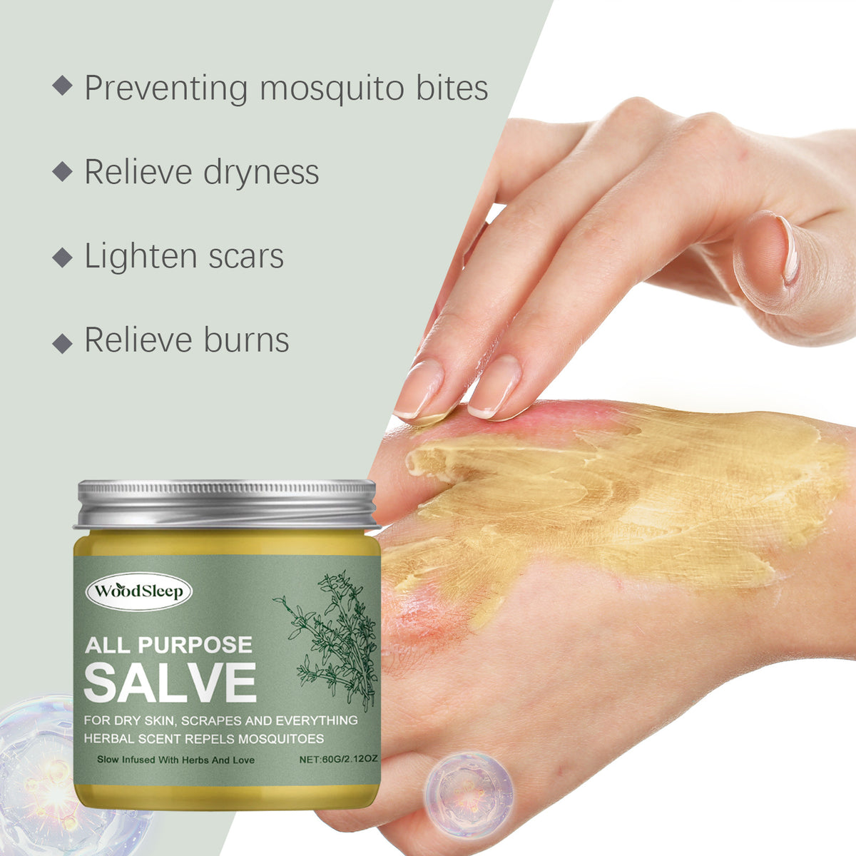 Herbal Ingredients Gentle Soothing Skin Discomfort External Use Care