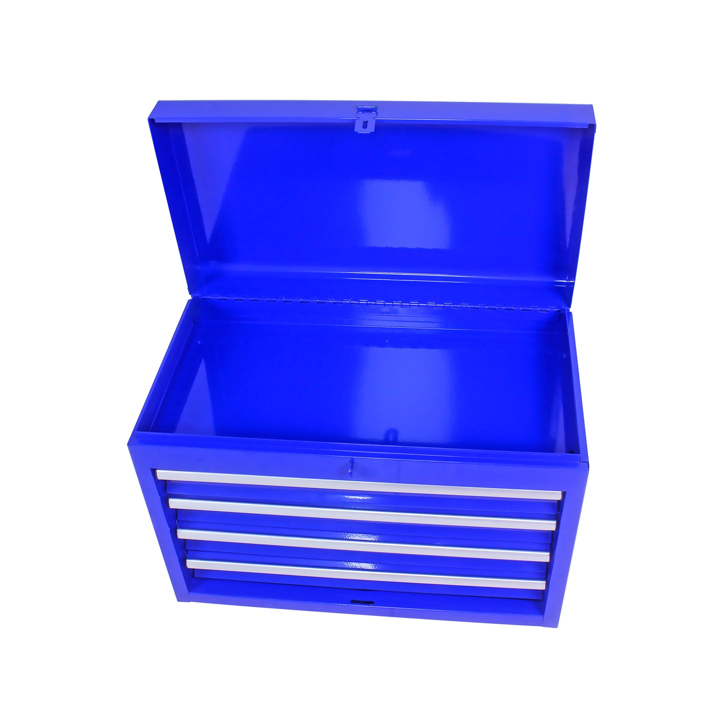 Blue Metal Tool Storage Cabinet with 5 Drawers & Bottom Shelf
