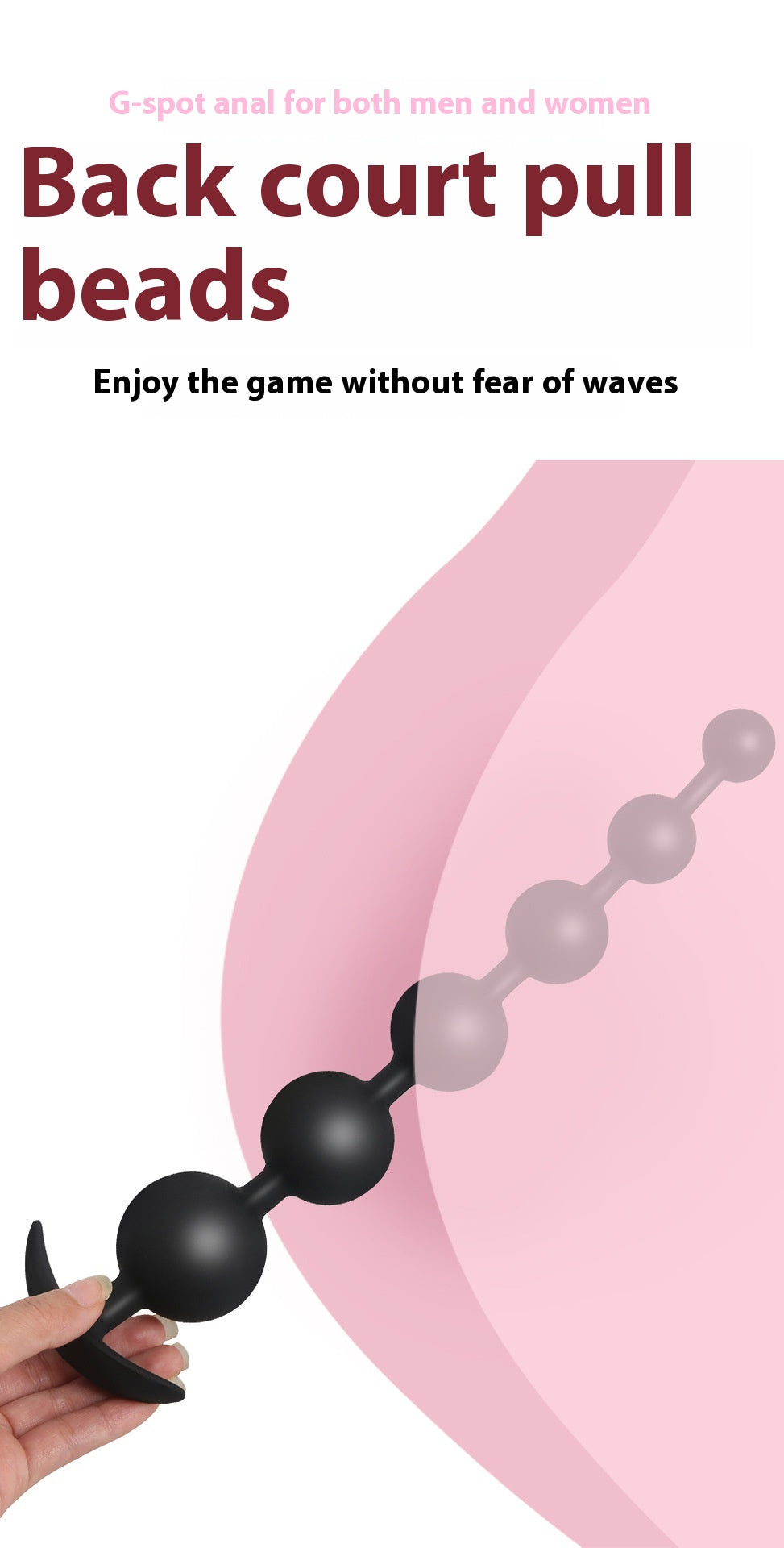 Silicone Bead Butt Plug Water Drop - Adult Wellness Sex Toy