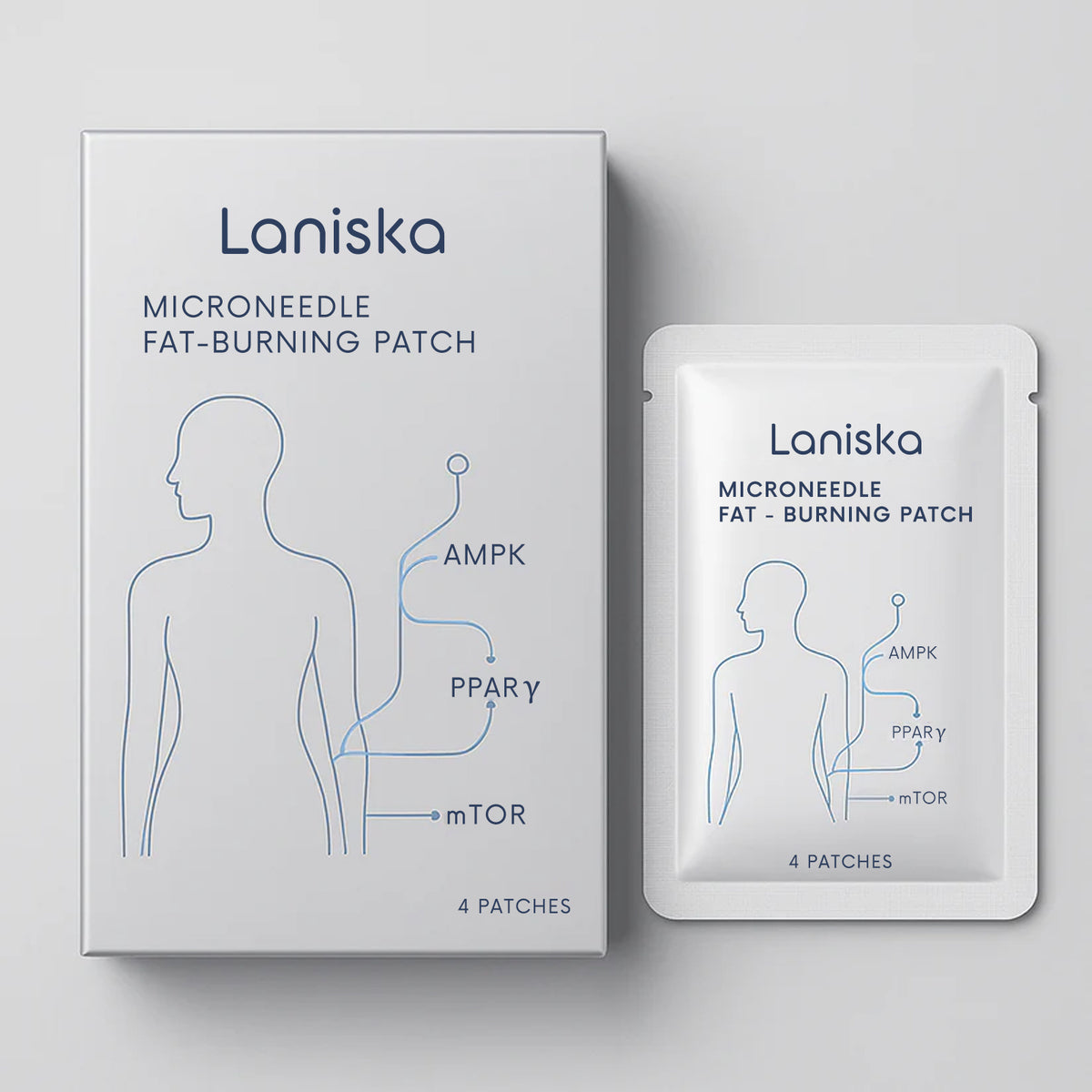 Burn Fat Patches 4-Pack - Natural Ingredients for Weight Loss & Body Care