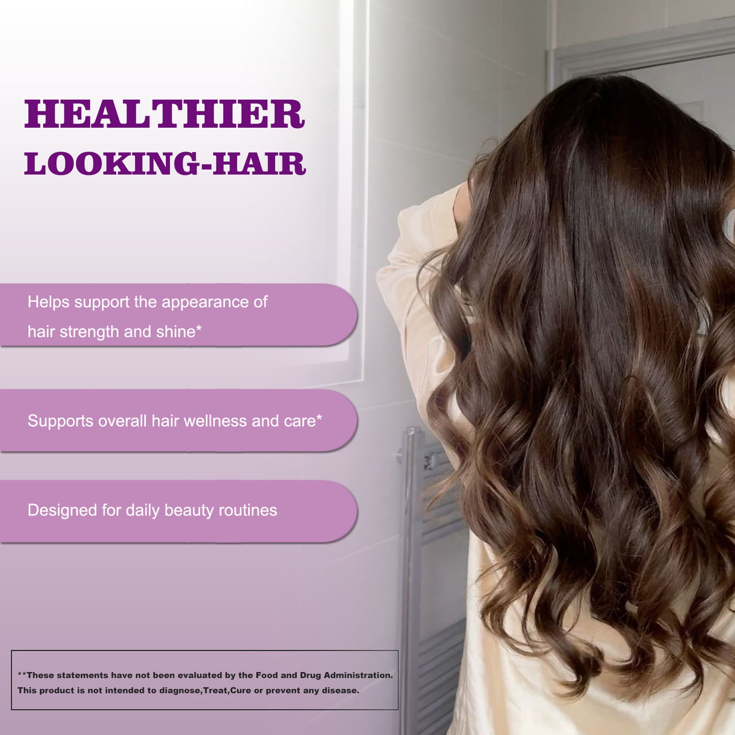 Hair Growth Soft Chews with Biotin for Thicker Fuller Hair - Mixed Berry