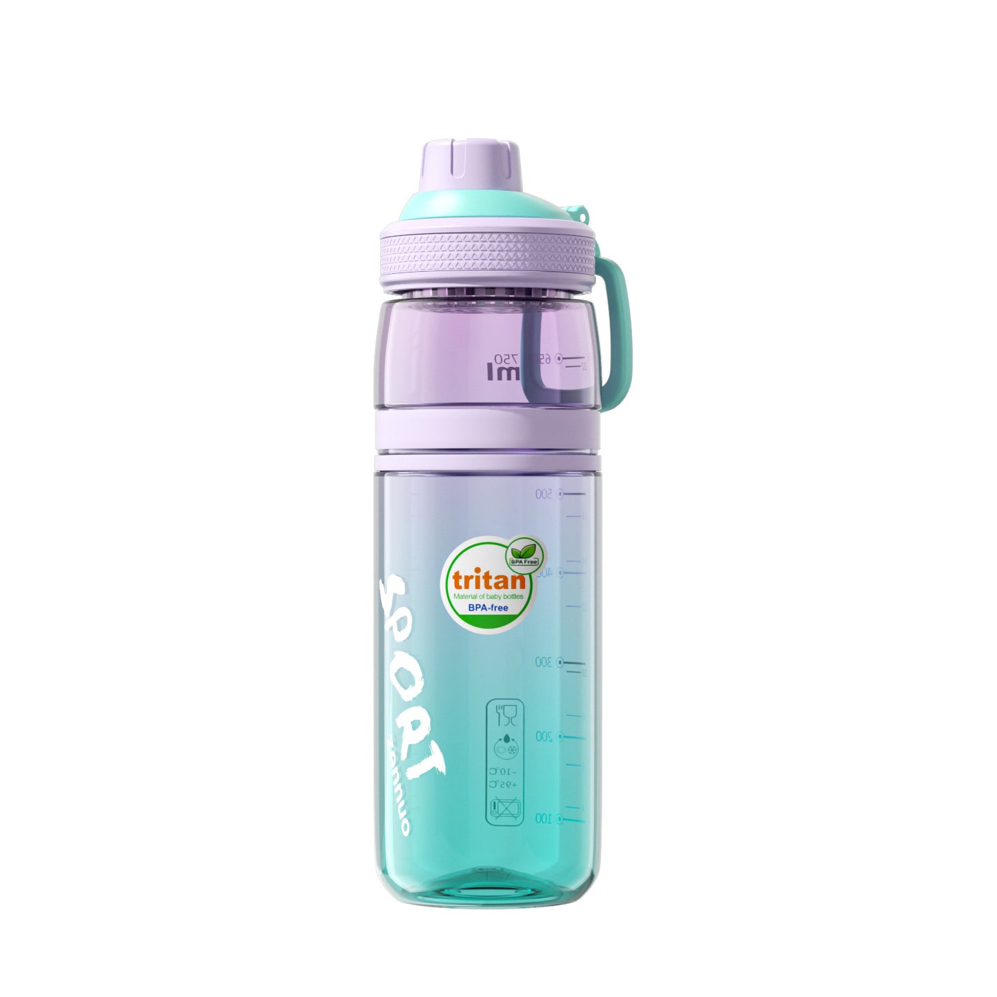 Large Capacity Sports Water Bottle - Leak-Proof Hydration for Outdoor Activities