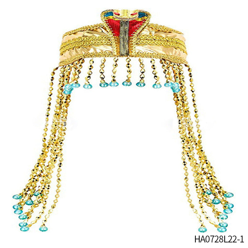 Sequined Pharaoh Headband - One Size Fits All