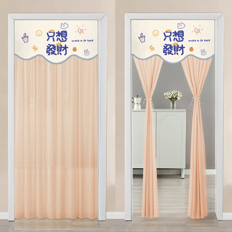 Blackout Curtain with Double-Layer Magic Tape for Home & Bedroom