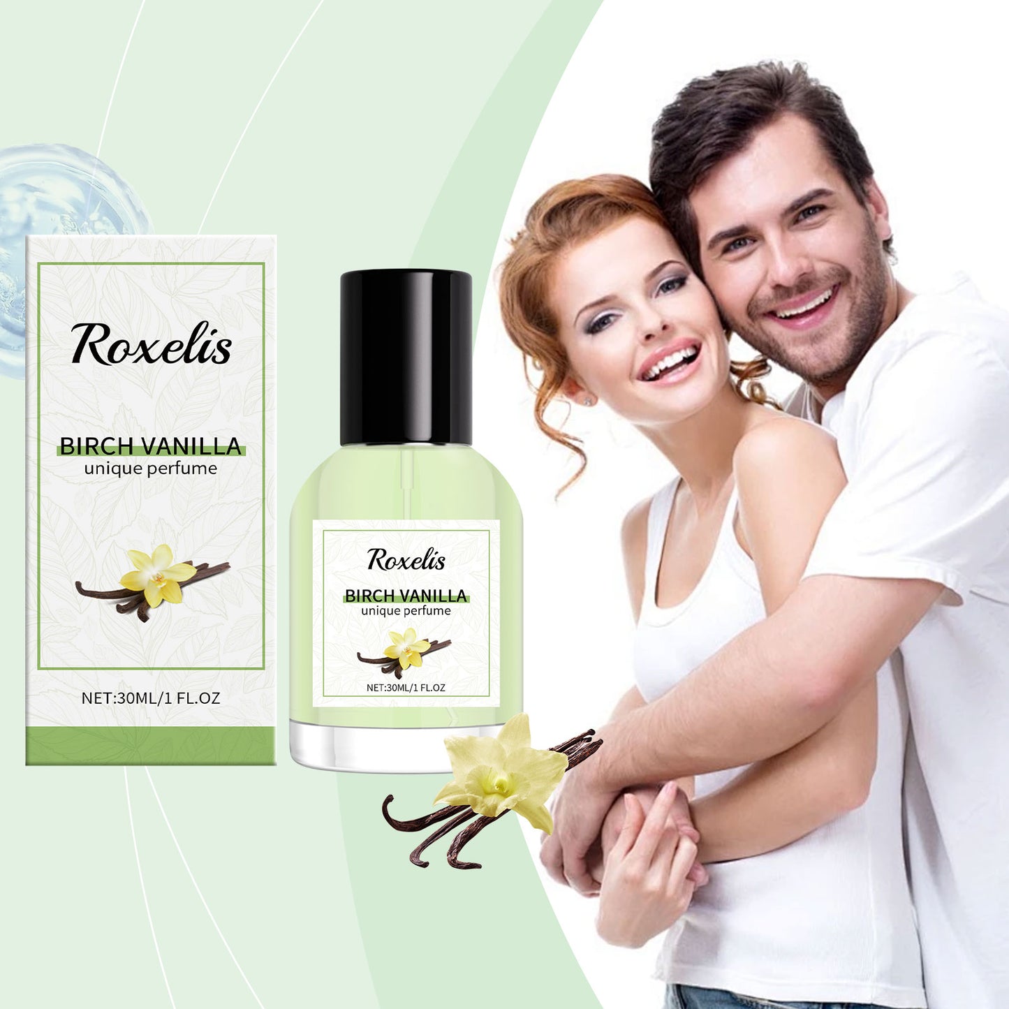 Birch Vanilla Unisex Perfume - Long Lasting Warm Scent, 30ml