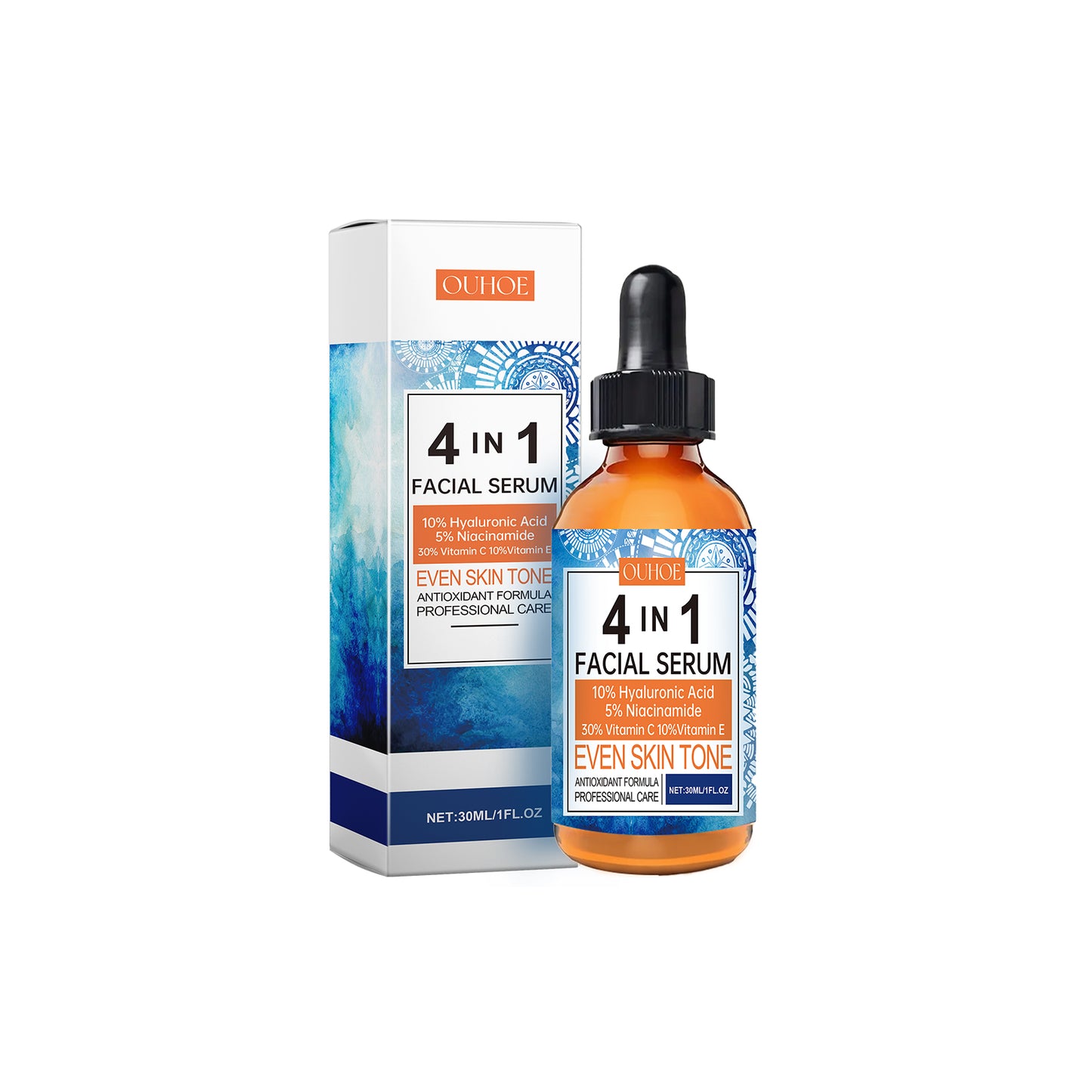 Brightening Facial Serum with Vitamin E & Peptides - 30ml Hydrating Essence