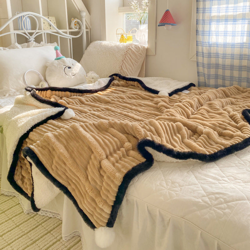 Multi-Size Soft Polar Fleece Blanket for All Seasons - Home Bedding