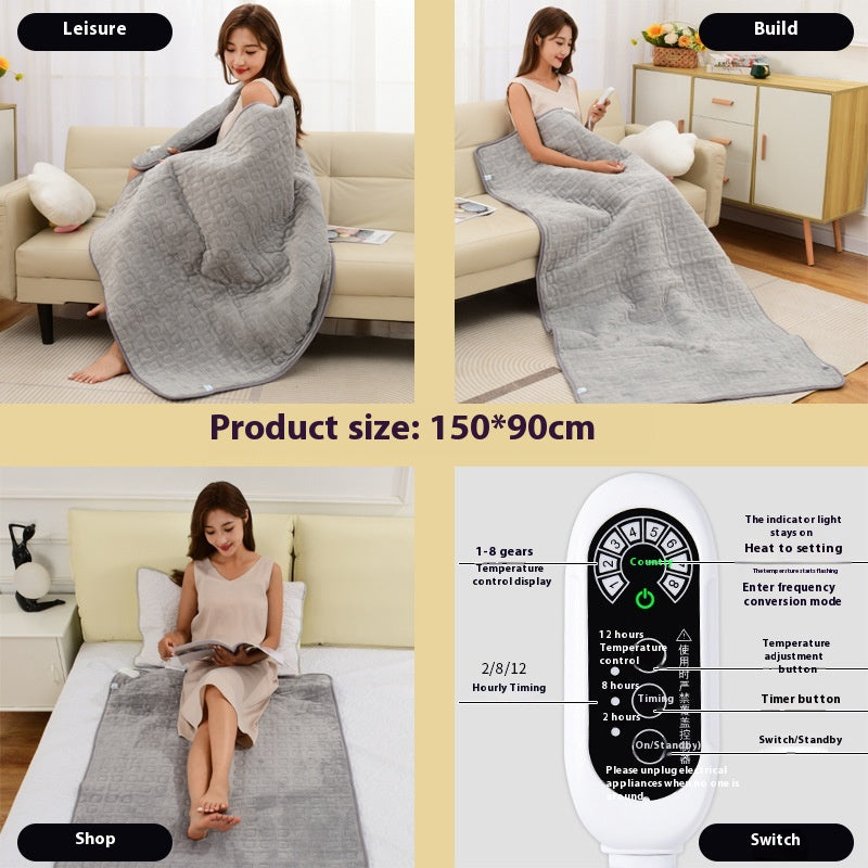 Intelligent Temperature Control Heated Blanket for Winter Home Use