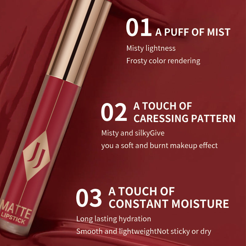 Matte Lip Gloss Moisturizing Lipstick No Stain On Cup - 4G Assorted Colors